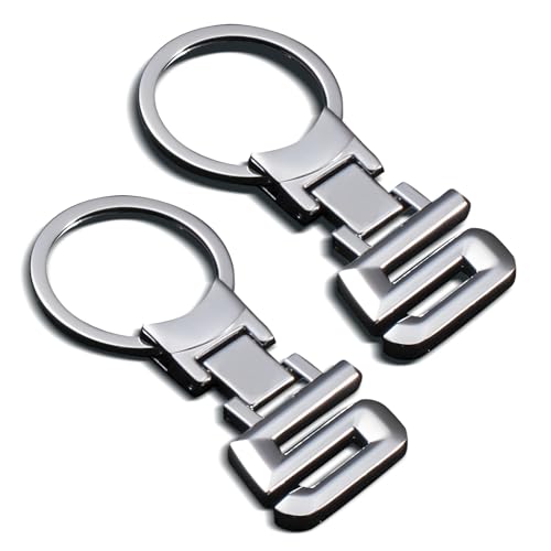 JAWSEU Llavero digital de metal para BMW Serie 5, negro, M, Negro, M
