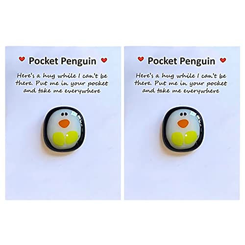 PingüIno Abrazo Bolsillo, Mini Regalo Para PequeñO Lindo Tarjeta Pinguino...