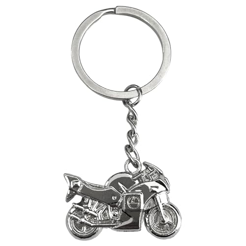 AUTOZOCO Llavero Metálico en forma de Moto, Diseño de Motocicleta 3D, Motero,...