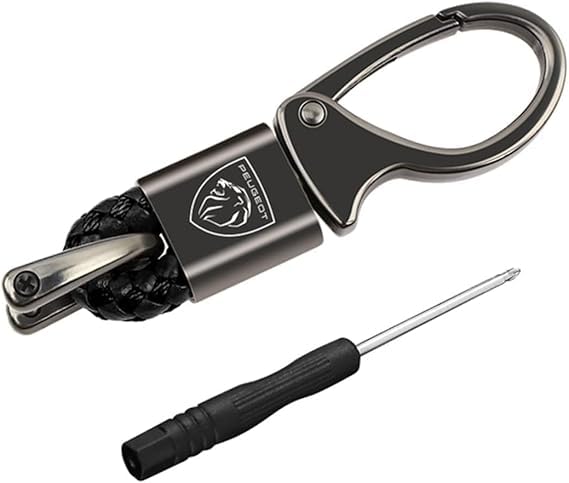 VBGPWAD Llavero de Coche para Peugeot 206 207 208 2008, Duradero Ligero a Prueba...