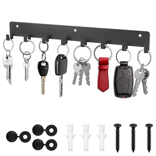 QJKEJI Soporte para llaves de pared, ganchos para llaves, soportes para llaves,...