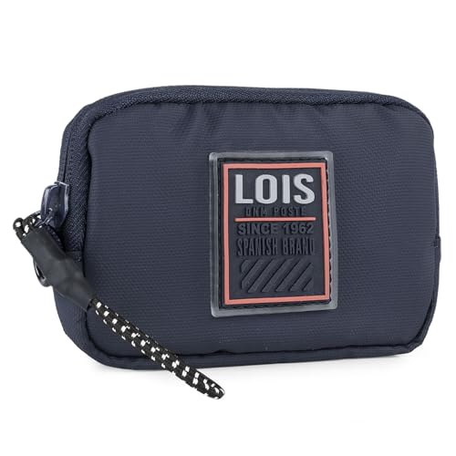 Lois - Monedero Hombre - Monedero Hombre Pequeño. Llavero Hombre Cartera...