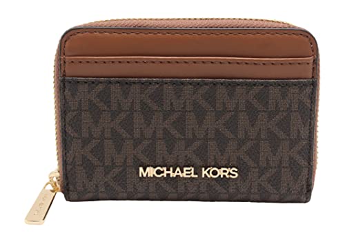 Michael Kors Jet Set Travel - Tarjetero (tamaño Mediano), Color marrón