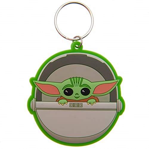 Star Wars: The Mandalorian RK39061C, llavero de goma (Baby Yoda), unisex,...