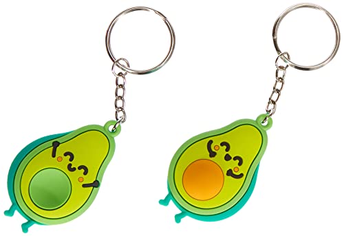 Mr. Wonderful Set de 2 llaveros aguacate para personas que encajan a la...