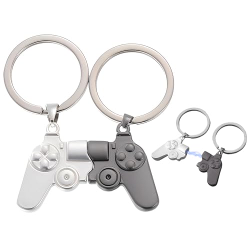 NJCXOLA Pack de 2 llaveros para parejas, llaveros gamepad, llaveros para parejas...