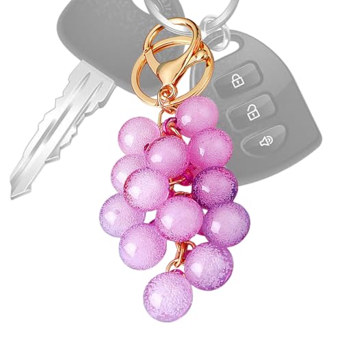 Abalorio de monedero, diseño de colgante 3D de uva, bonito accesorio de...