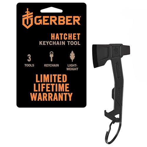 Gerber llavero, Hatchet, llavero herramienta con abre paquetes, destornillador...