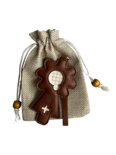 Ancestrad Colgante Virgen del Pilar en Cuero | Hecho a Mano | Llavero Religioso...