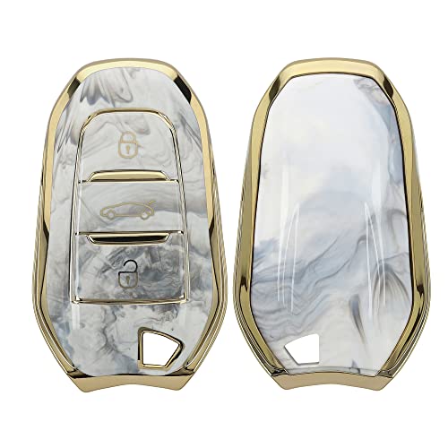 kwmobile Funda Compatible con Peugeot Citroen - Carcasa para Llave del Coche...
