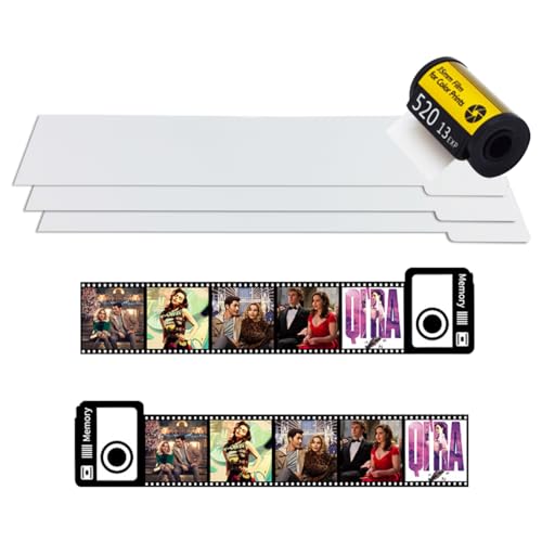 Koonafy 2 llaveros de rollo de película de memoria de sublimación con carrete...