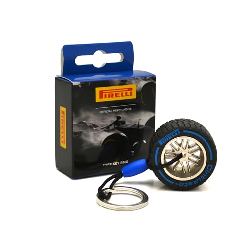 F1 Pirelli Motorsport - Llavero oficial con rueda de goma, color azul