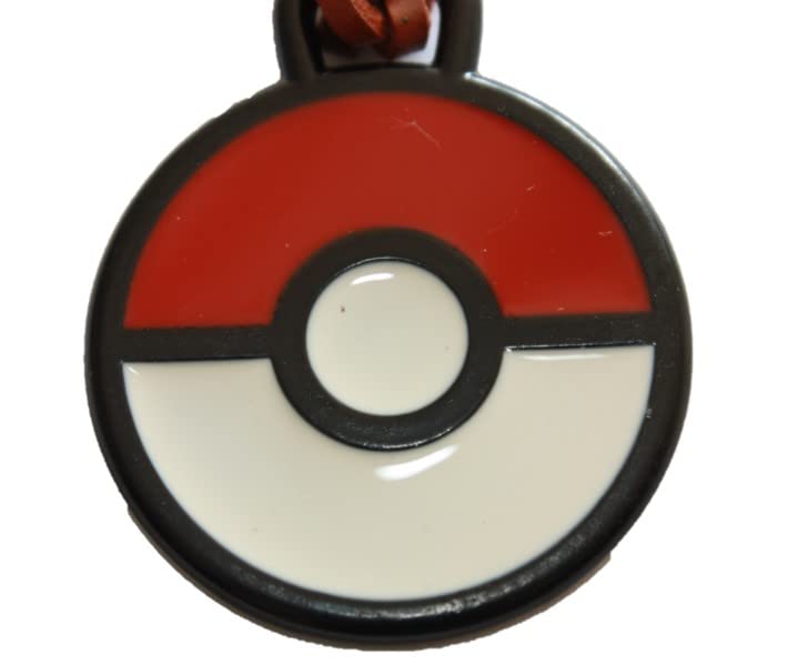 Llavero de Cuero Trenzado'Simbolo de Pokemon' Esmaltado