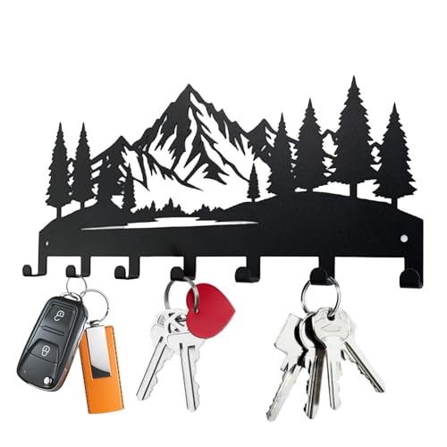 LdawyDE Colgador Llaves Pared, Cuelga Llaves Pared con 7 Ganchos, 30cm Colgador...