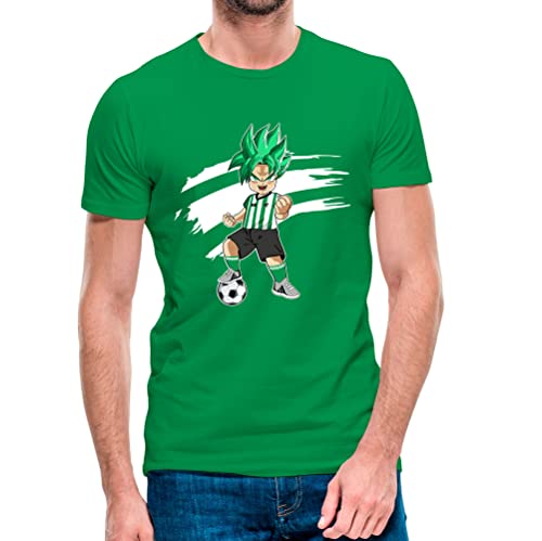 Camiseta de Manga Corta Goku Betis 22-23 (11- Camiseta Talla S)(Verde Manga...