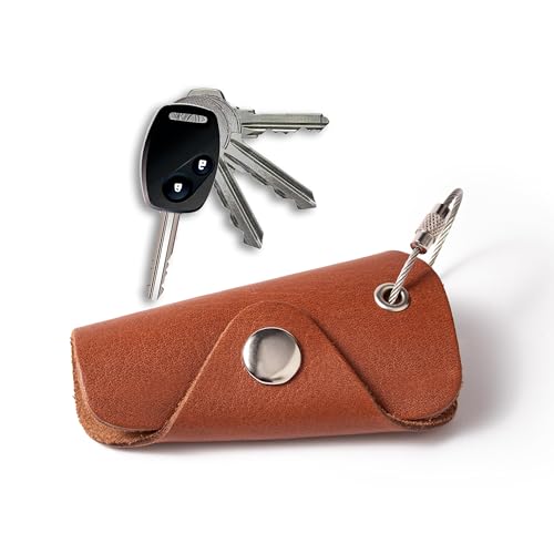 LA CHUECA POLO Organizador de llaves de Bolsillo Llavero de Cuero Genuino Funda...
