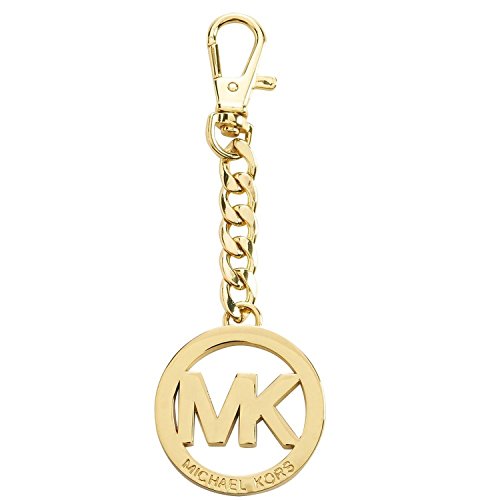 Michael Kors firma MK llavero llavero colgante encanto (oro)