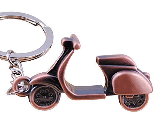 Sportigo® Scooter/escúter Llaveros en de Color Bronce/Biker Regalo