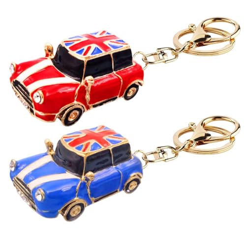 Llavero De Coche De 2 Piezas, Llavero De Metal Creativo, Llavero Cole...