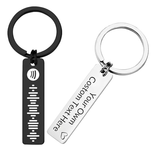 Llavero personalizado con código de Spotify con código de escaneo de música,...