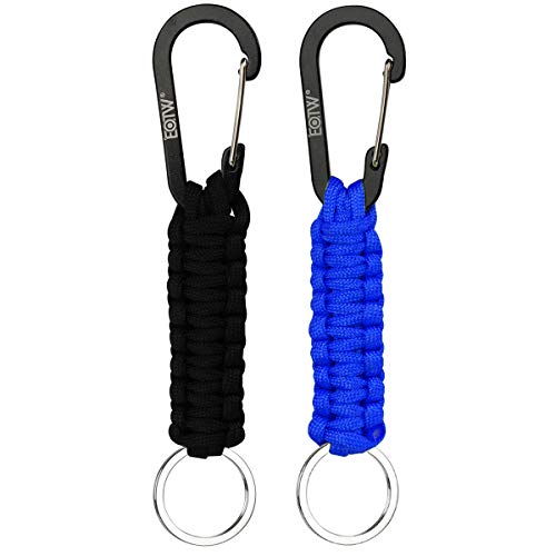EOTW Paracord - Llavero con mosquetón para moto, coche, camping, senderismo,...