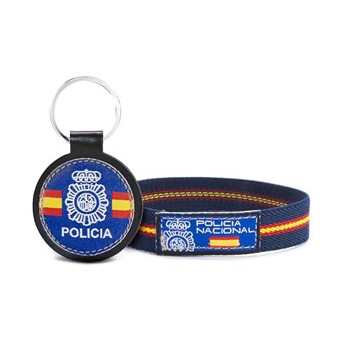 FYLOR Pulsera Policia Nacional (LLAVERO REDONDO)