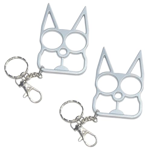 OUDQFCJ 2 unidades llavero de gato dulce, regalos para amantes de los gatos,...