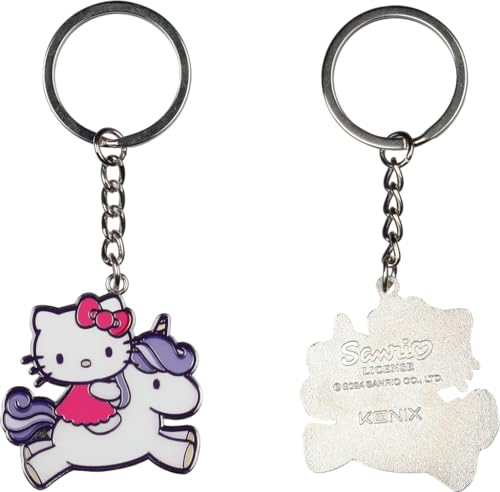 Konix Hello Kitty Llavero 4 x 4 cm - Metal - Motivo de unicornio
