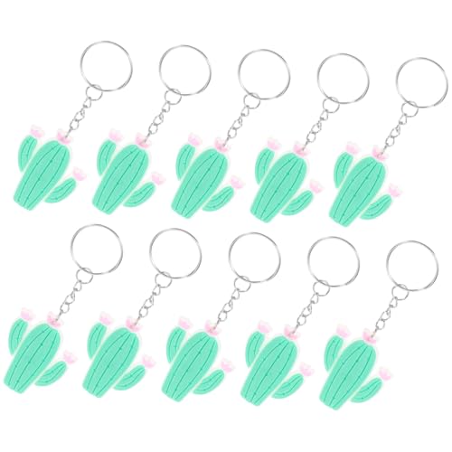 OUNONA 10piezas Llaveros De Cactus Encantadores Colgantes Diy Llaveros De Cactus...