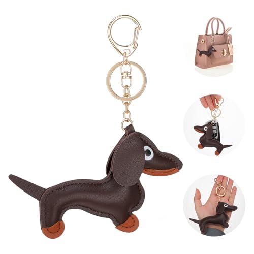 Giantree Llavero Dachshund, Lindo Cachorro Perro Bolsa Colgante Cuero Amuleto de...
