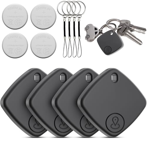Air Tag Smart Tracker, 4 Piezas Localizador de Objetos Bluetooth Compatible con...