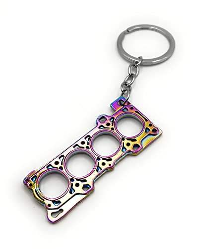 H-Customs junta de culata tecnología motor coche llavero colorido colgante...