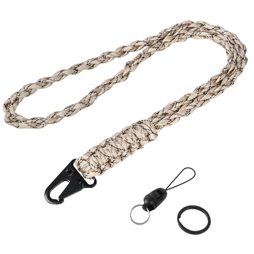 Vicloon Cordones Largos para el Cuello, Paracord Llavero Correa, Corto Cordón...