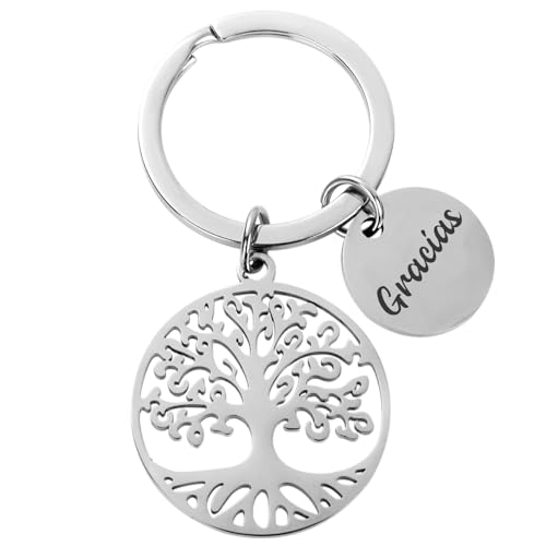 COLOFALLA Llavero Árbol de La Vida Gracias+ 1 Sobre Llavero Gracias Regalo para...