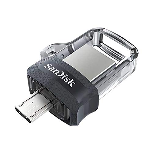 SanDisk 128GB Ultra Dual Drive m3.0 USB 3.0 Memoria Flash, Retráctil con un...