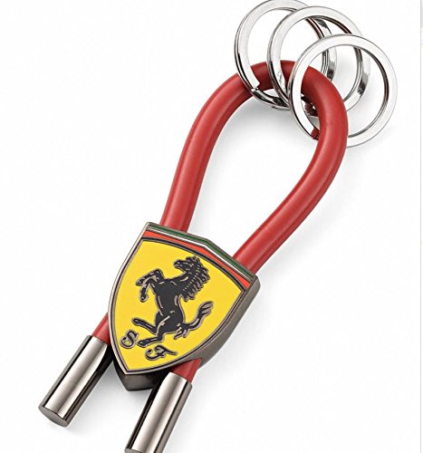 Llavero Scuderia Ferrari Oficial Scudetto Aros Rojo