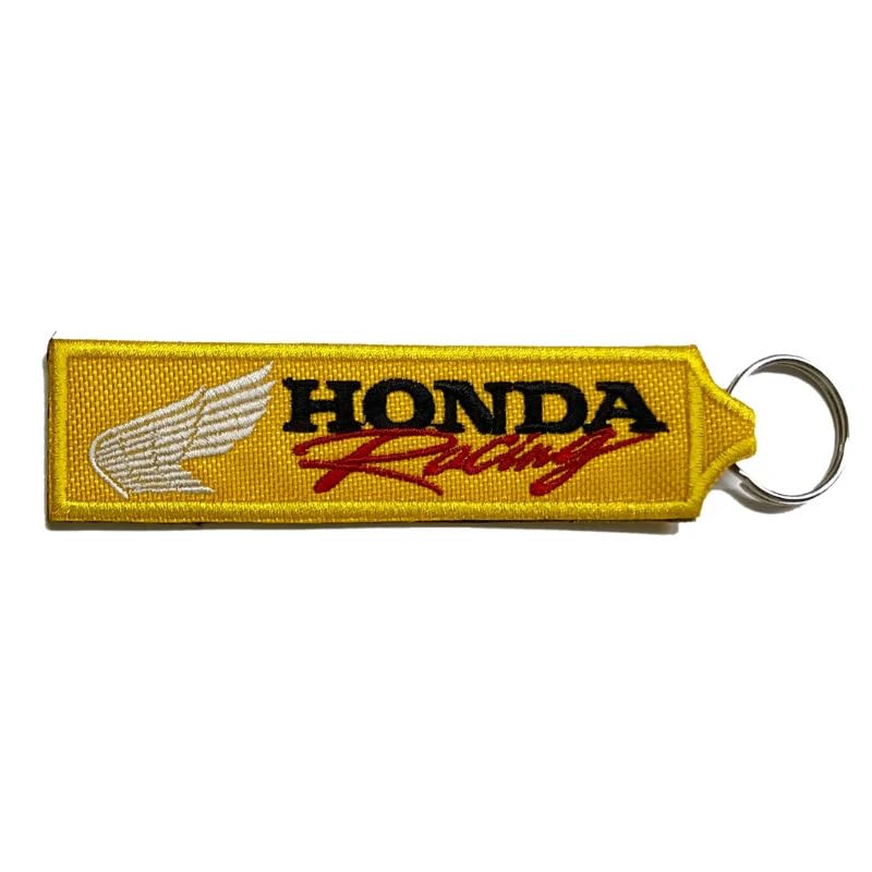 Lousãtextil Llavero bordado - Honda Racing Amarillo