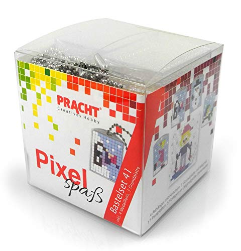 Pracht Creatives Hobby Pixel P90079-63501 - Kit de Manualidades (4 llaveros y 1...