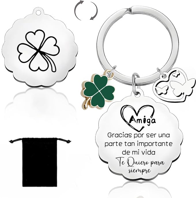 YZLPLP Llavero Amiga Amigo Regalo Amiga Amigo Cumpleaños Regalos para Amigas...