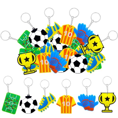 MEIYIFAN 30 Piezas Mini Llaveros de Fútbol ,Llaveros Deportes para Cumpleaños...