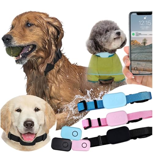 Localizador de mascotas Bluetooth para perros y gatos – Localización GPS con...