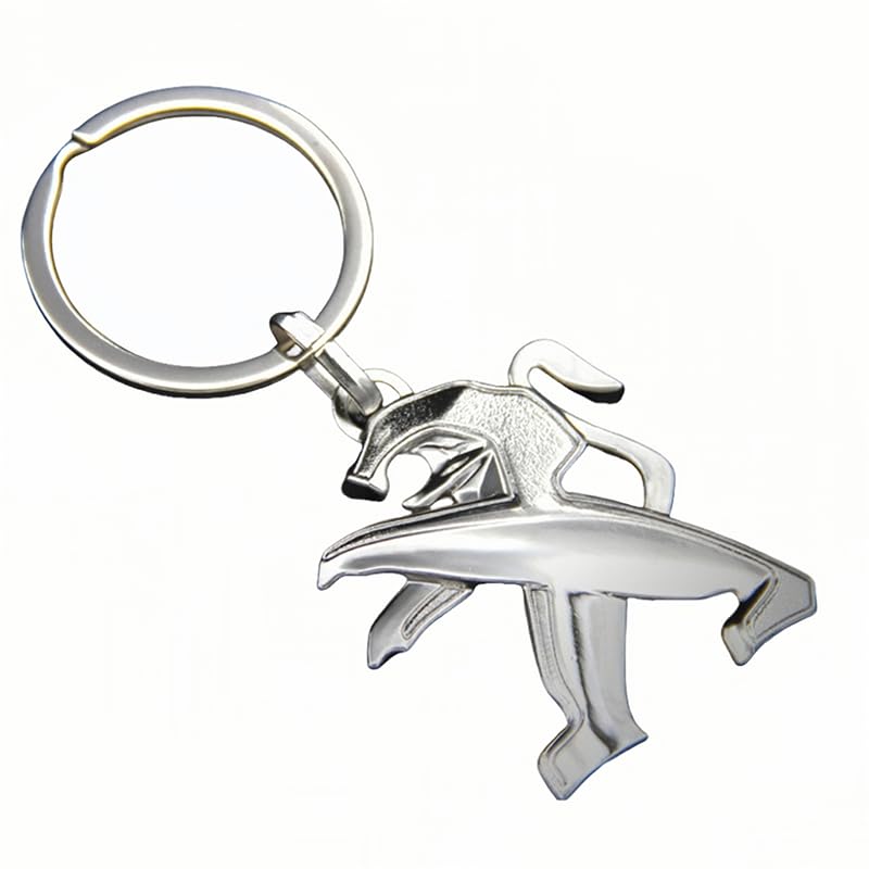 SJSMZX Coche Llaveros para Peugeot 207 2006-2012, Llavero de Coche Aleación...