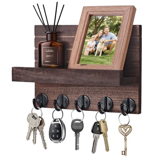 Kldgris Llavero de Madera para Pared, Portallaves de Madera, Ganchos para Llaves...