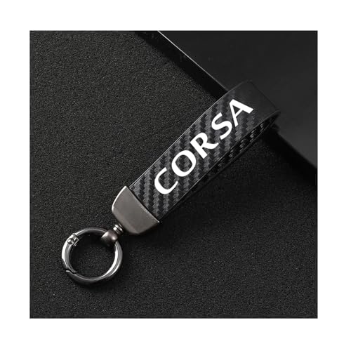 Genérico Llavero Coche para Opel Corsa, Microfiber Cuero con Articulación...