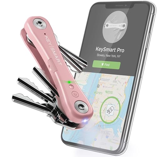 KeySmart Pro - Llavero Compacto con Linterna LED y Tecnología Smart Tile....