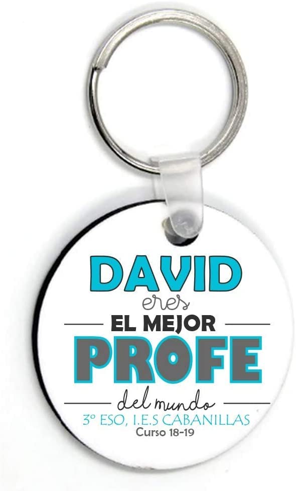Kembilove Llaveros personalizados profesor – Regalos para profesores hombres...