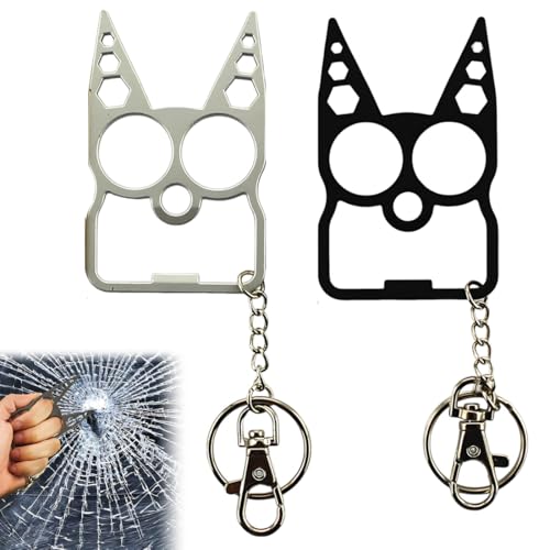 JUGUTA 2 Piezas Llavero Con Orejas De Gato, Llavero Multifuncional, Se Puede...