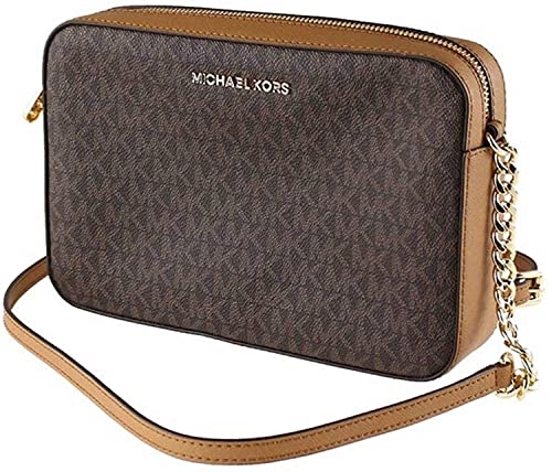 Michael Kors Jet Set Crossbody, Bandolera para Mujer, Marrón, Talla única