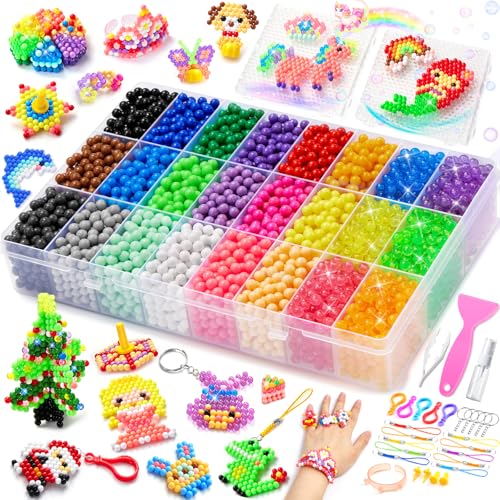 CGBOOM 6800 Abalorios Cuentas De Agua Recambio Bolitas, Perlas Completo Juego...