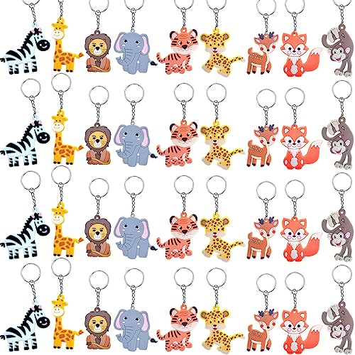 MEIYIFAN Llavero Animal Llavero,Mini Llavero de Silicona,Llavero Animales del...